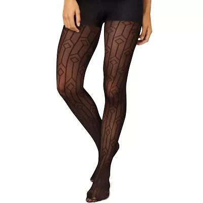 Hanes Womens Ecosmart Control Top Not Applicable Animal Tights