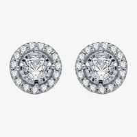 5/8 CT. T.W. Natural White Diamond 10K Gold 8mm Round Stud Earrings