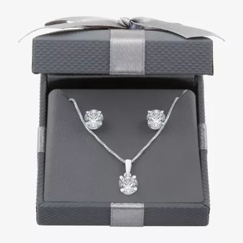 3 CT. T.W. Lab Grown White Diamond 14K Gold Round Jewelry Set