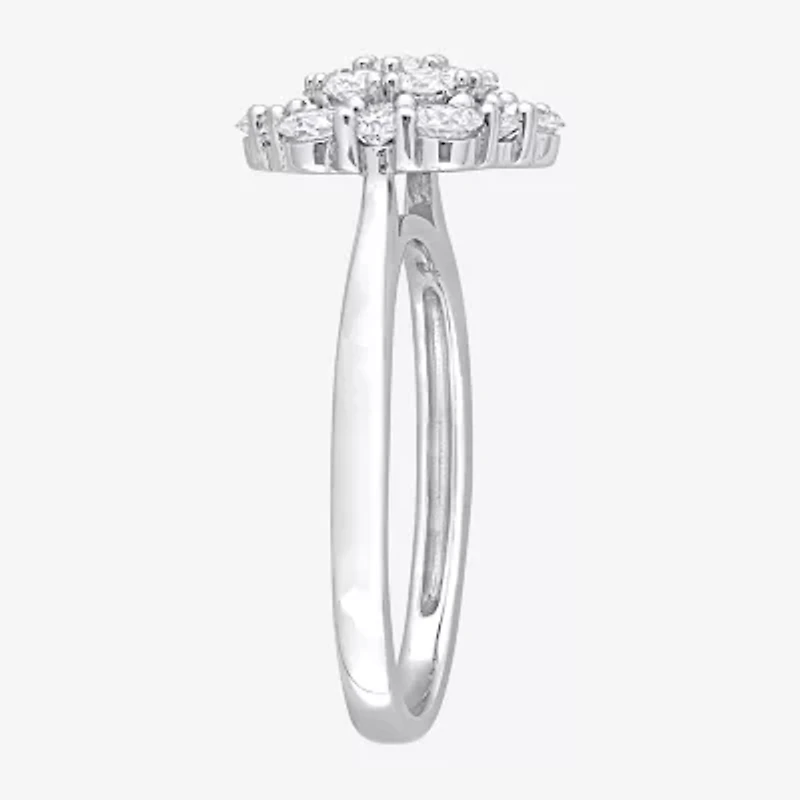 Womens 1 CT. T.W. Natural White Diamond 10K Gold Engagement Ring