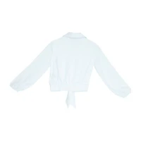 Byer California Little & Big Kid Girls Long Sleeve Camp Shirt