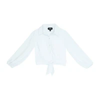 Byer California Little & Big Kid Girls Long Sleeve Camp Shirt