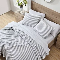 Stone Cottage Willow Way Ticking Quilt Set