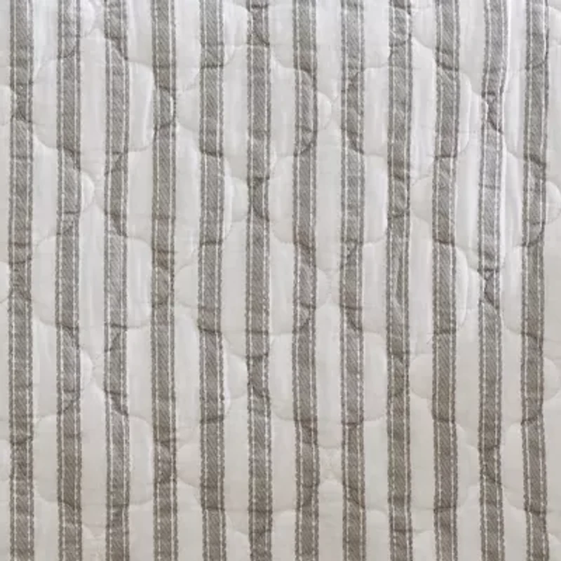 Stone Cottage Willow Way Ticking Quilt Set
