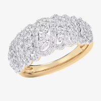 G-H / Si1-Si2) Womens 3/4 CT. T.W. Lab Grown White Diamond 10K Gold Band