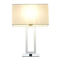 Sheffield Home 20" Juliet With 2 Usb Charging Ports Stainless Steel Table Lamp