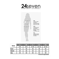 24seven Comfort Apparel Midi Womens Mid Rise Maxi Skirt