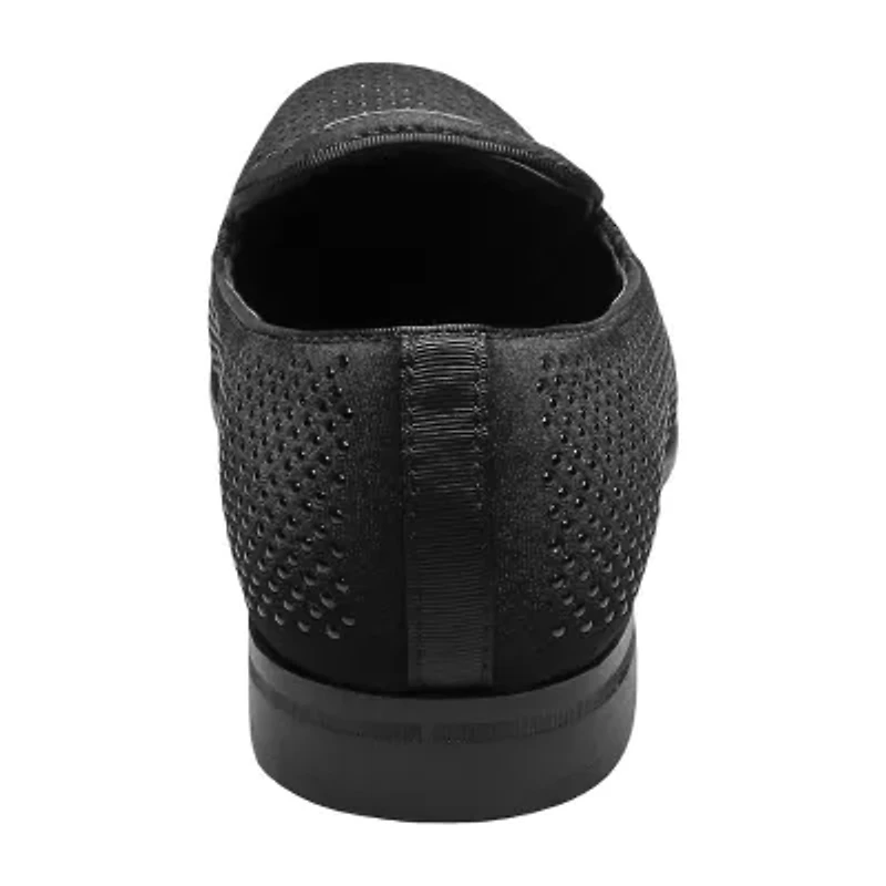 Stacy Adams Swagger Plain Toe Stud Mens Round Closed Slip-On Shoe