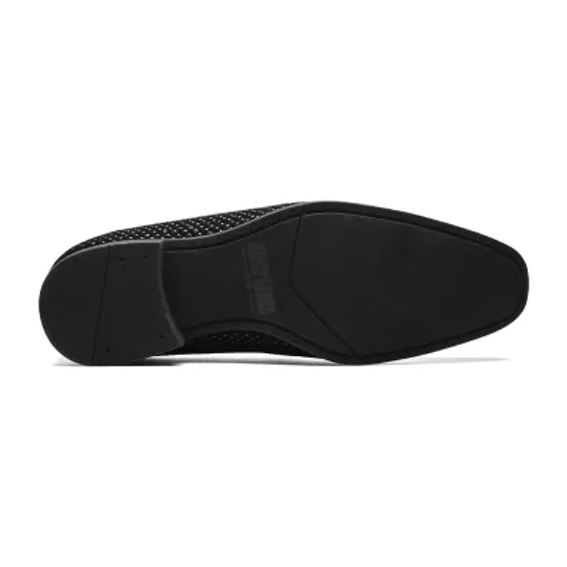 Stacy Adams Swagger Plain Toe Stud Mens Round Closed Slip-On Shoe