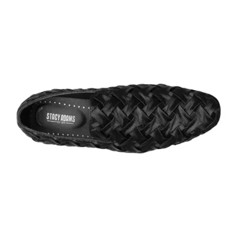 Stacy Adams Savoir X-Cross Texti Mens Round Closed Toe Slip-On Shoe
