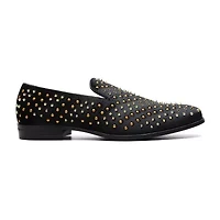 Stacy Adams Sabert Spike & Stud Mens Square Closed Toe Slip-On Shoe