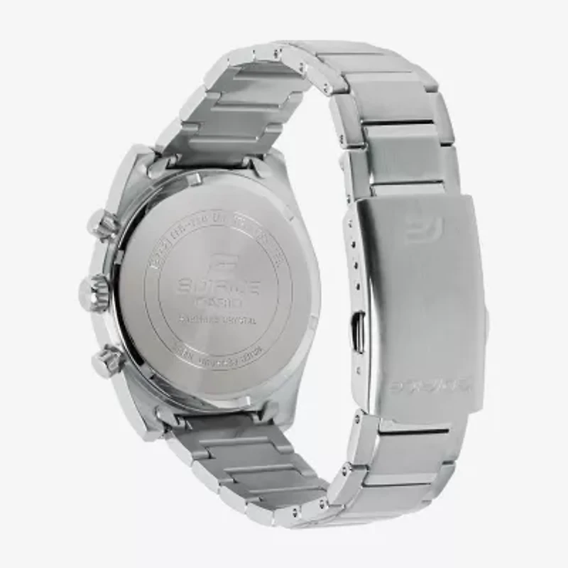 Casio Mens Silver Tone Stainless Steel Bracelet Watch Efb730d-2av