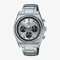 Casio Mens Silver Tone Stainless Steel Bracelet Watch Efb730d-7av