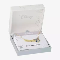 Disney Classics Ohana Womens 18K Gold Over Brass 16 Inch Pendant Necklace