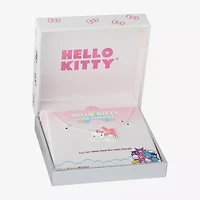Hello Kitty Womens Pink Crystal Pure Silver Over Brass 18 Inch Pendant Necklace