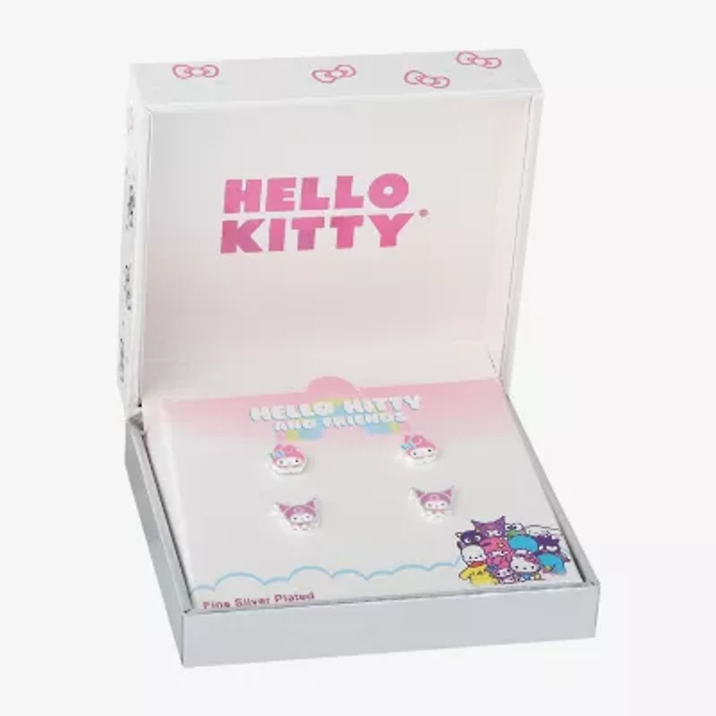 Womens Hello Kitty Kuromi My Melody 2 Pair Earring Set