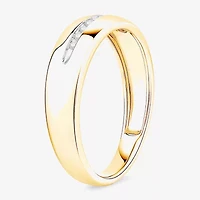 (I / Si1) 3PC Trio Set Featuring 1/2 CT. T.W. Lab Grown White Diamond 10K Two Tone Gold Marquise Side Stone Wedding Bridal Set