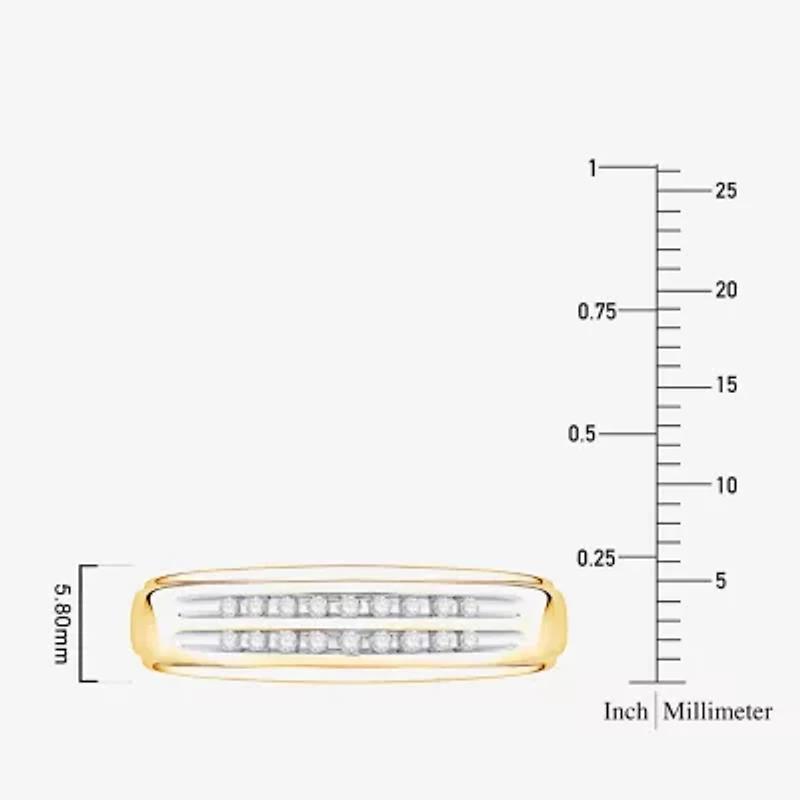 (I / Si1) 3PC Trio Set Featuring 1/2 CT. T.W. Lab Grown White Diamond 10K Two Tone Gold Marquise Side Stone Bridal Set