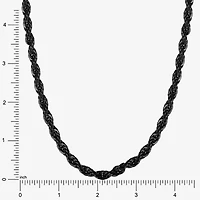 Mens Stainless Steel 24 Inch Rope Chain Necklace