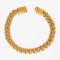 Mens Stainless Steel 9 Inch Curb Chain Bracelet