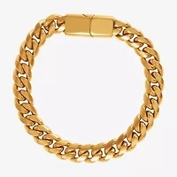 Mens Stainless Steel 9 Inch Curb Chain Bracelet