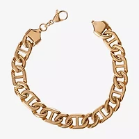 Mens Stainless Steel 8 1/2 Inch Link Chain Bracelet