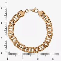 Mens Stainless Steel 8 1/2 Inch Link Chain Bracelet