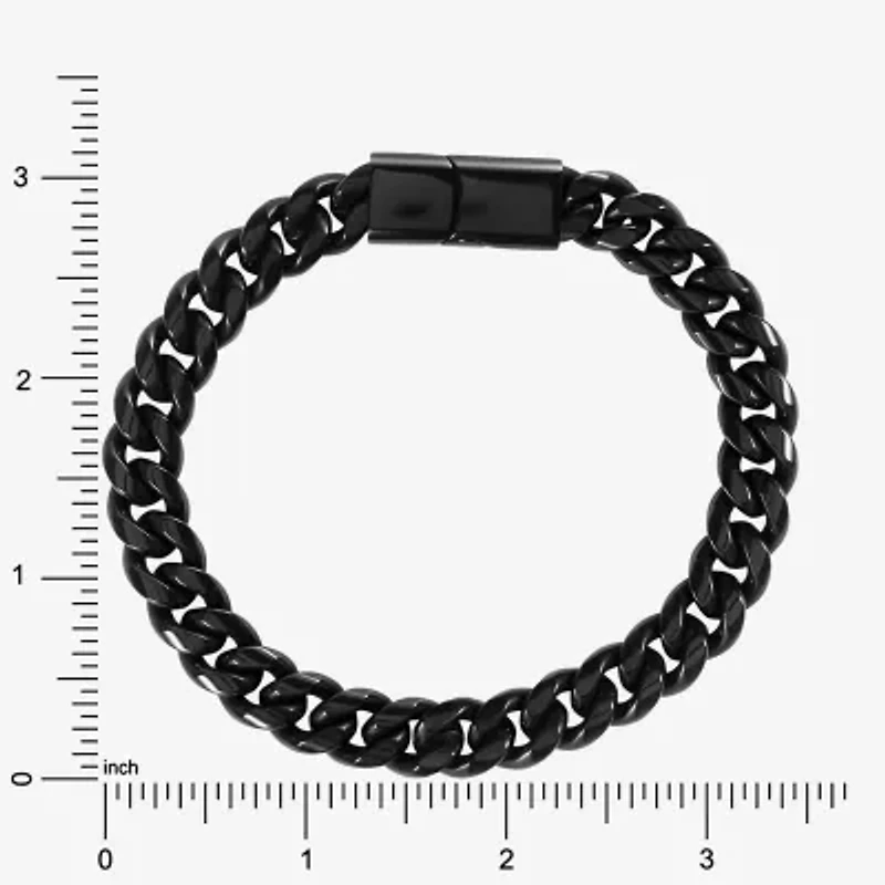 Mens Stainless Steel 9 Inch Curb Chain Bracelet