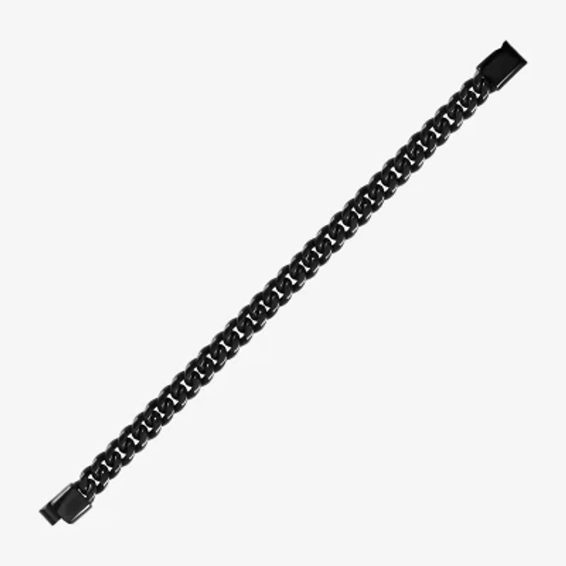 Mens Stainless Steel 9 Inch Curb Chain Bracelet
