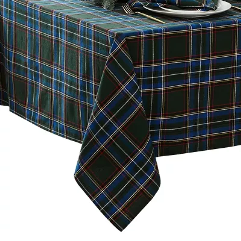 Elrene Home Fashions Stowe Tartan Holiday Plaid Rectangle Tablecloth
