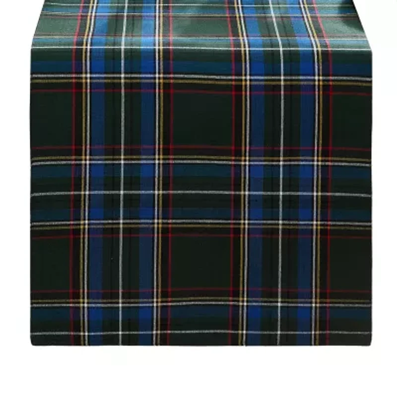 Elrene Home Fashions Stowe Tartan Holiday Plaid Table Runner
