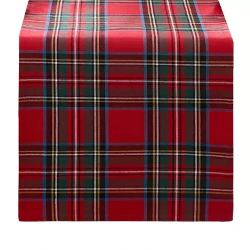 Elrene Home Fashions Stowe Tartan Holiday Plaid Table Runner