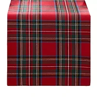 Elrene Home Fashions Stowe Tartan Holiday Plaid Table Runner