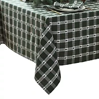 Elrene Home Fashions Sherwood Tree Dobby Cotton Rectangle Tablecloth