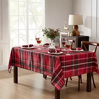 Elrene Home Fashions Pocono Plaid Holiday Fabric Tablecloth