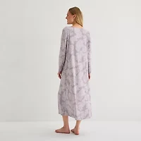 Adonna Womens V Neck Long Sleeve Nightgown