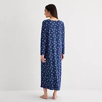 Adonna Womens V Neck Long Sleeve Nightgown