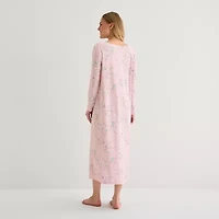 Adonna Womens V Neck Long Sleeve Nightgown