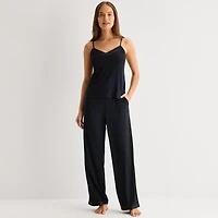 Ambrielle Womens V-Neck Sleeveless 2-pc. Pajama Sets