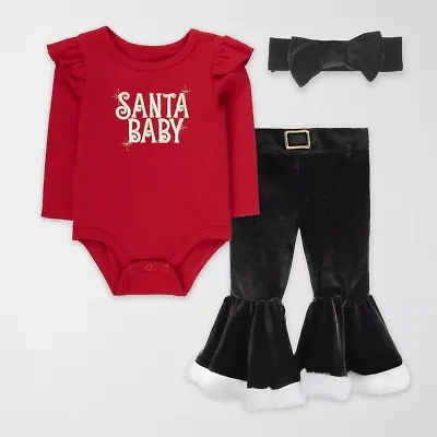 Baby Essentials Girls 2-pc. Pant Set