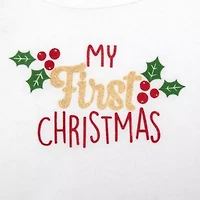 Baby Essentials My First Christmas Girls 2-pc. Pant Set