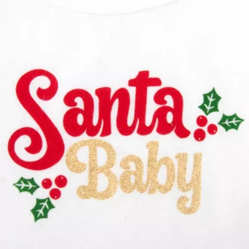 Baby Essentials Santa Girls 2-pc. Pant Set