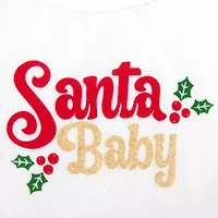 Baby Essentials Santa Girls 2-pc. Pant Set