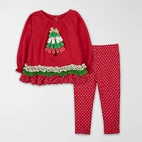 Baby Essentials Girls 2-pc. Pant Set