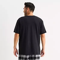 St. John's Bay Mens Crew Neck Short Sleeve Pajama Top