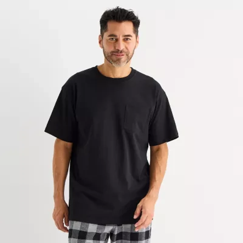 St. John's Bay Mens Crew Neck Short Sleeve Pajama Top