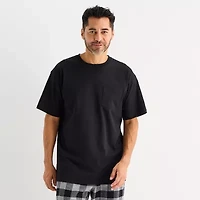 St. John's Bay Mens Crew Neck Short Sleeve Pajama Top