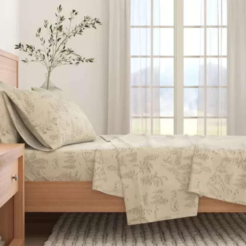 Linery Wild Lodge Flannel Sheet Set