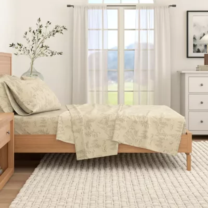 Linery Wild Lodge Flannel Sheet Set