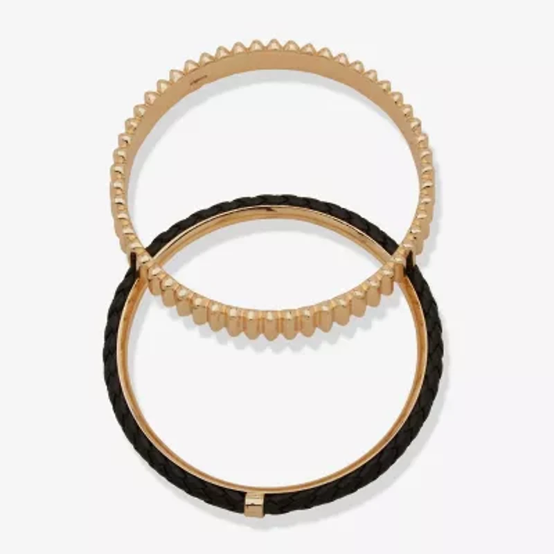 Worthington Gold Tone Womens 2-pc. Bracelet Set